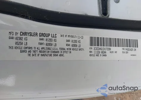 2014 Dodge Charger Police из США, поврежденный, VIN 2C3CDXAG1EH172390